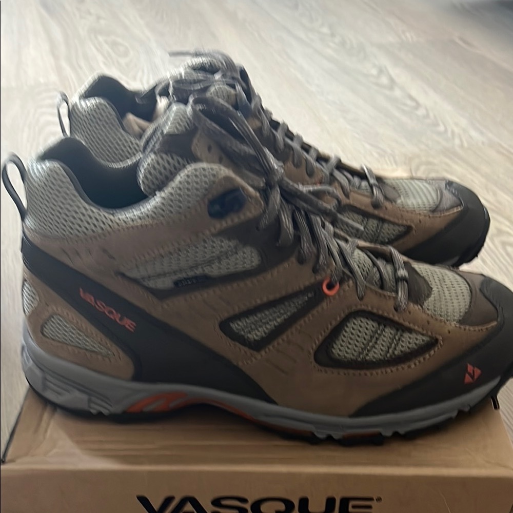 Vasque Brown and Gray Athletic Shoes with Ankle Support